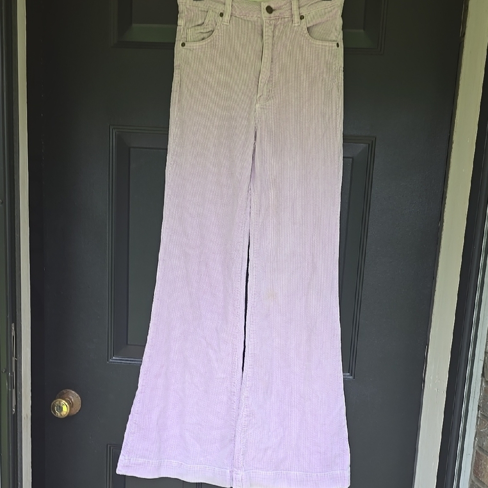 ROLLA'S Purple Flare Wide Leg Jeans